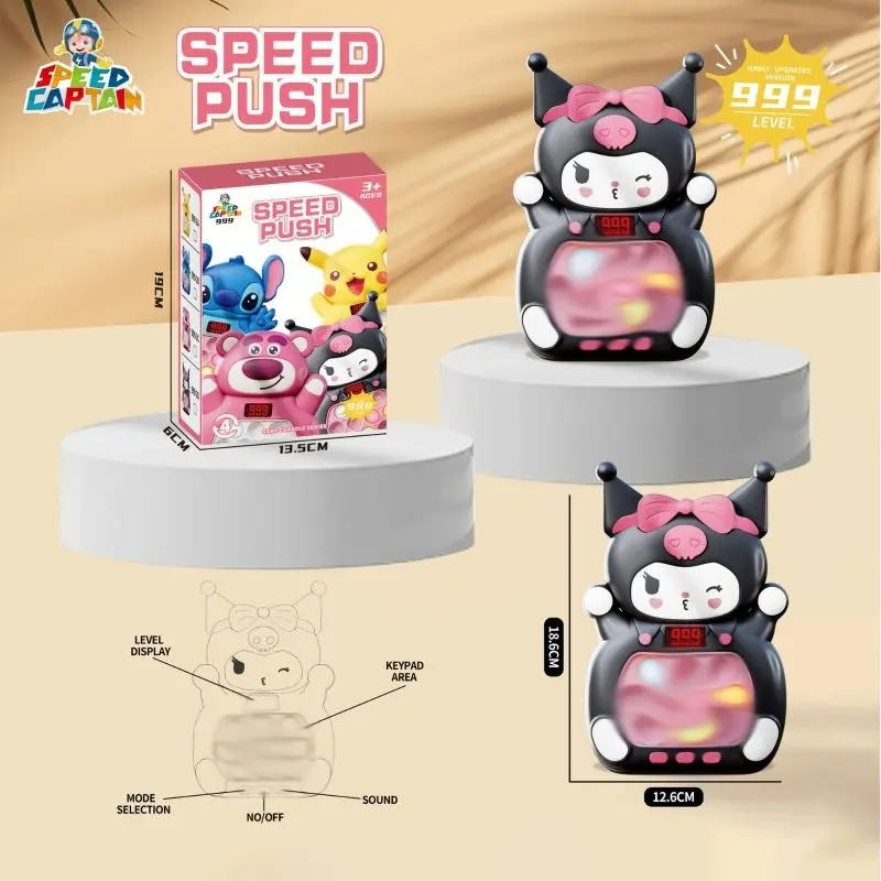 GAME ANAK POP IT MAINAN EDUKASI ANAK MAINAN POP IT GENERASI 6 FAST PUSH GAME PUSH BUBBLE GAME HANDLE FIDGET CONSOLE MACHINE LEVEL 999 + LCD