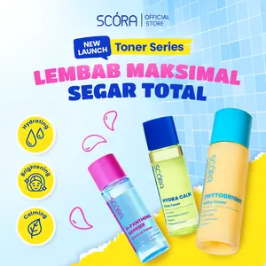 SCORA Toner Series 80ml - Hydra Calm Cica Toner, Phytobright Milky Toner, D–Panthenol Barrier  Essence