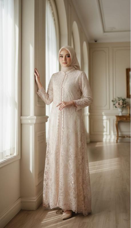 Zahra series model auter lepas pasang bahan tulle