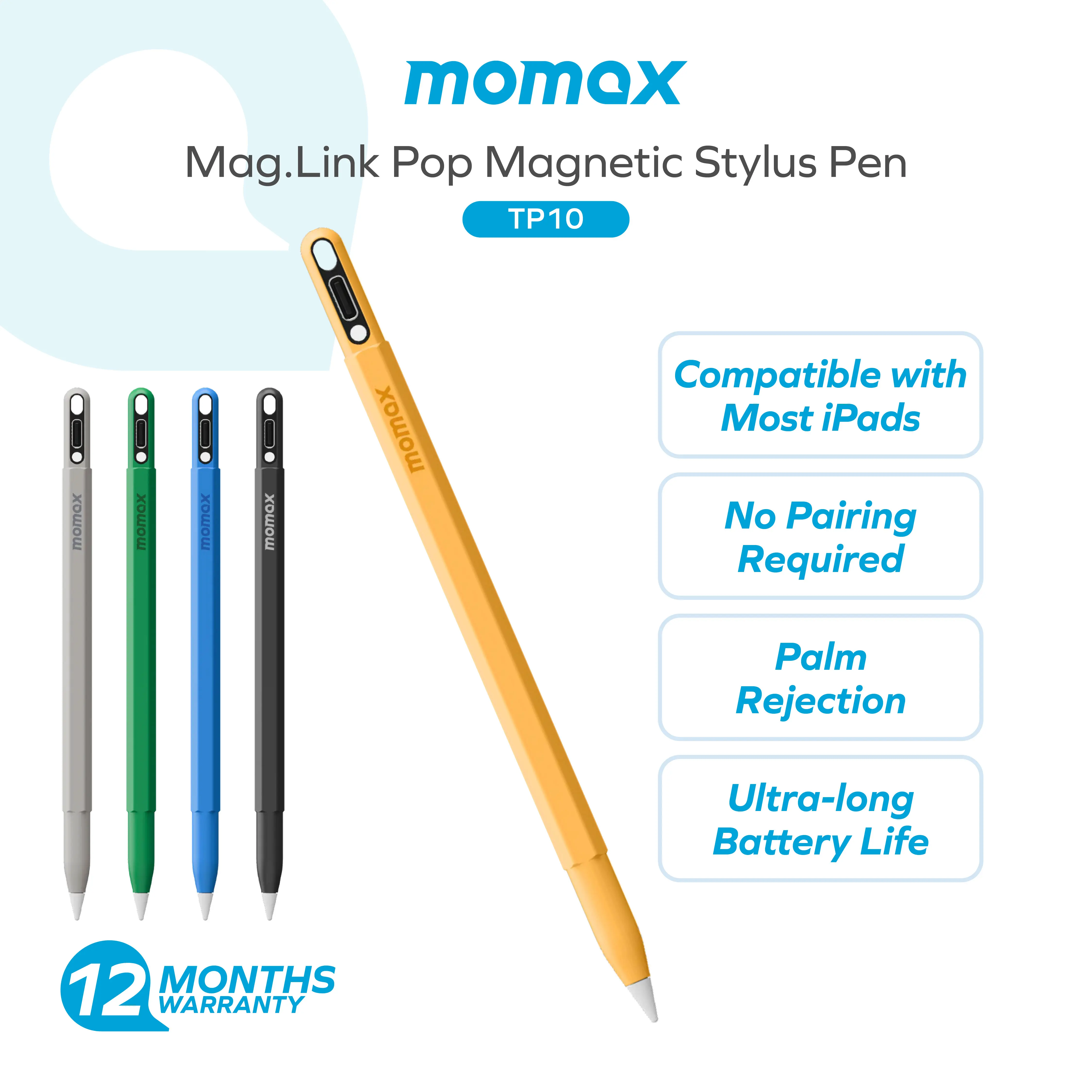 Momax TP10 Mag.Link Pop Magnetic Active Stylus Pen