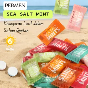 Permen Sea Salt Mint 8 Pilihan Rasa Segar Alami Seimbang Rasanya Lemon Green Tea Watermelon Grapefruit Mango Peach Fashion Fruit Pineapple Mix Rasa