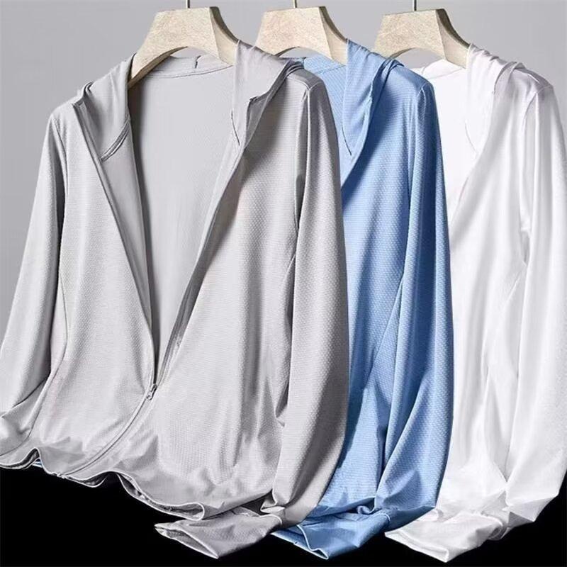 Áo Chống Nắng Lụa Băng Siêu Mỏng Mùa Hè Áo Khoác Thoáng Khí Chống Tia Cực Tím Unisex