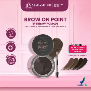 Madame Gie Brow On Point Eyebrow Pomade Cream Pensil Tahan Lama alis waterproof & sweatproof dengan aplikator praktis dan 4 warna tersedia