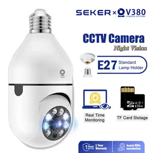 NEW CCTV  Home Security IP Camera  V380 PRO Smart WiFi  Lampu 360 Degree PTZ View