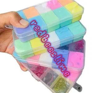 Slime variasi palette slime palet warna warni pelangi