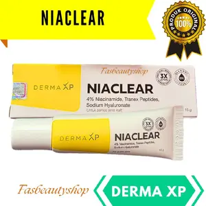 (GROSIR) Derma XP Niaclear Niacinamide 4% Tranex Peptides Sodium Hyaluronate 15 Gram Mencerahkan & Samarkan Noda Wajah Dermaxp Berjerawat Pencerah Glycore Cream Paket Krim