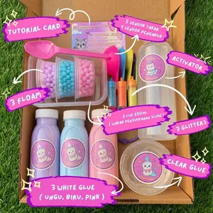 SLIME KIT ANTI GAGAL ORIGINAL SLIME TERMURAH DIY SLIME BY SQUIZEE.INC Squishy