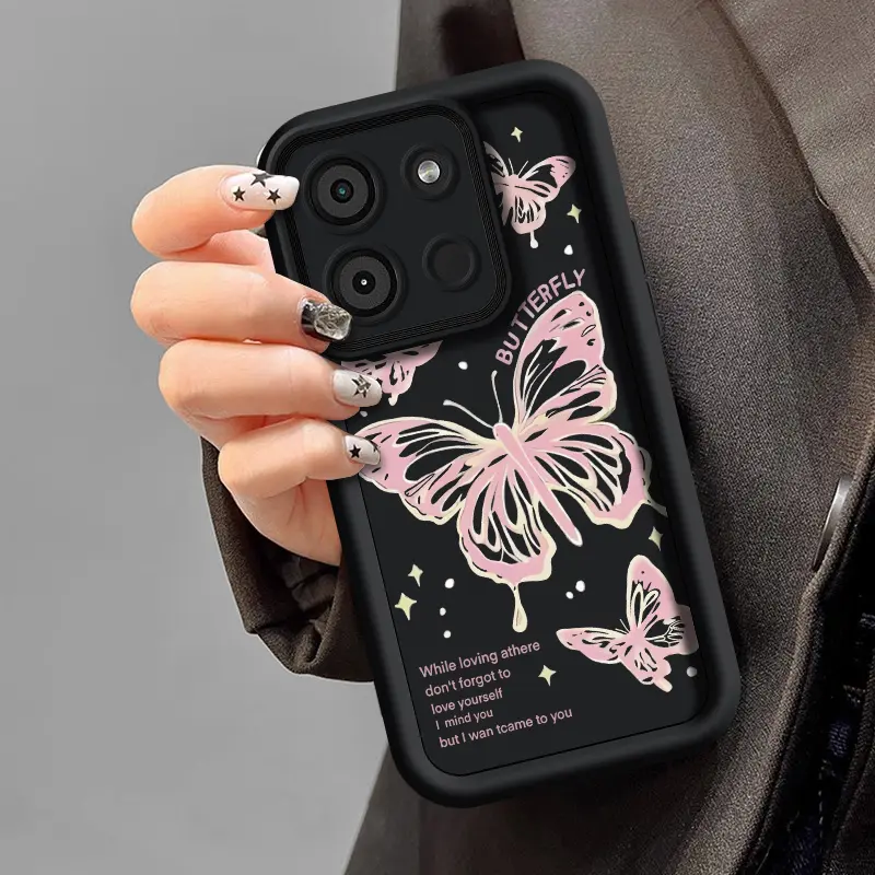 casing hp softcase butterfly simple for ITEL A60/A60S