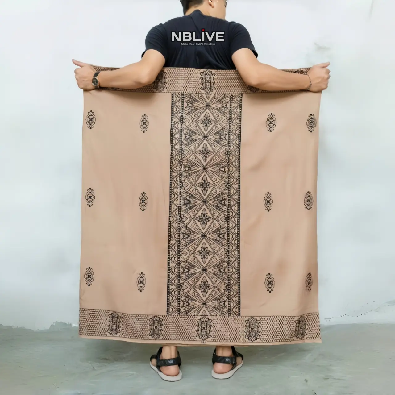 NBLIVE - Sarung Tawon [RAYON SUPER] - Batik Nblive Printing Pria Dewasa Muslim Motif Pekalongan Santri