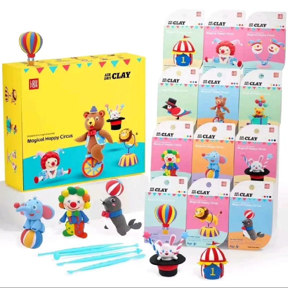 Safe Materials Air Dry Clay Super Ultra Light Clay Non Sticky Soft Modelling Art and Craft Gift Set
