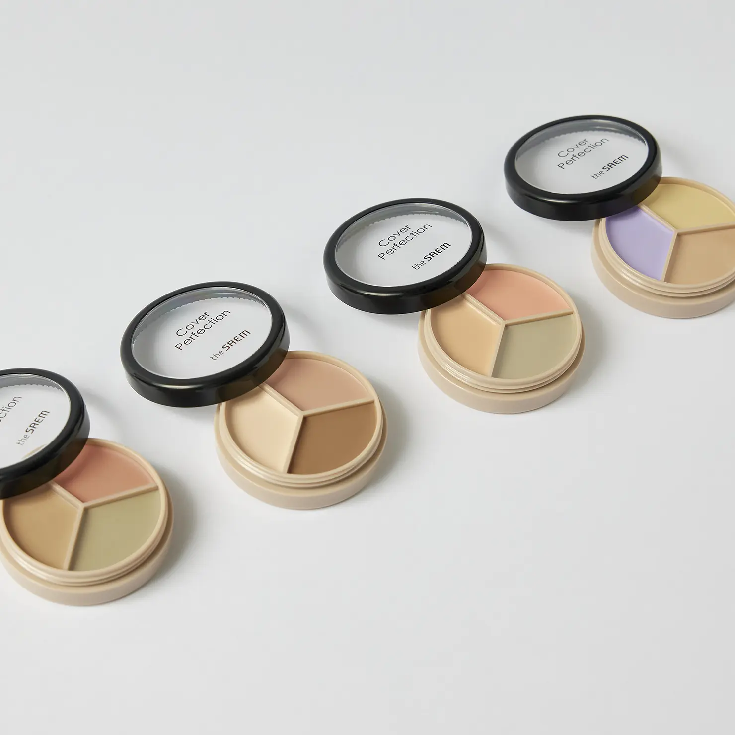 [the SAEM] Cover Perfection Triple Pot Concealer 4.5g+4.1g / 5 colors long-lasting dull