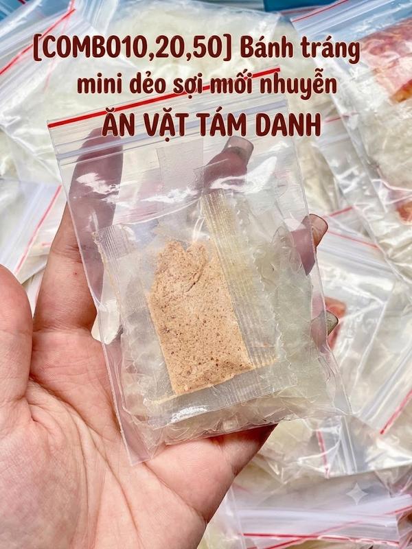 Bánh tráng mini dẻo sợi - muối nhuyễn SATE