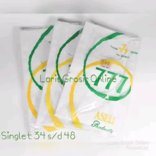 Singlet 777 Aseli / Singlet Pria Dewasa 34 s/d 48 Isi 1 pcs | kaos dalam tanpa tangan