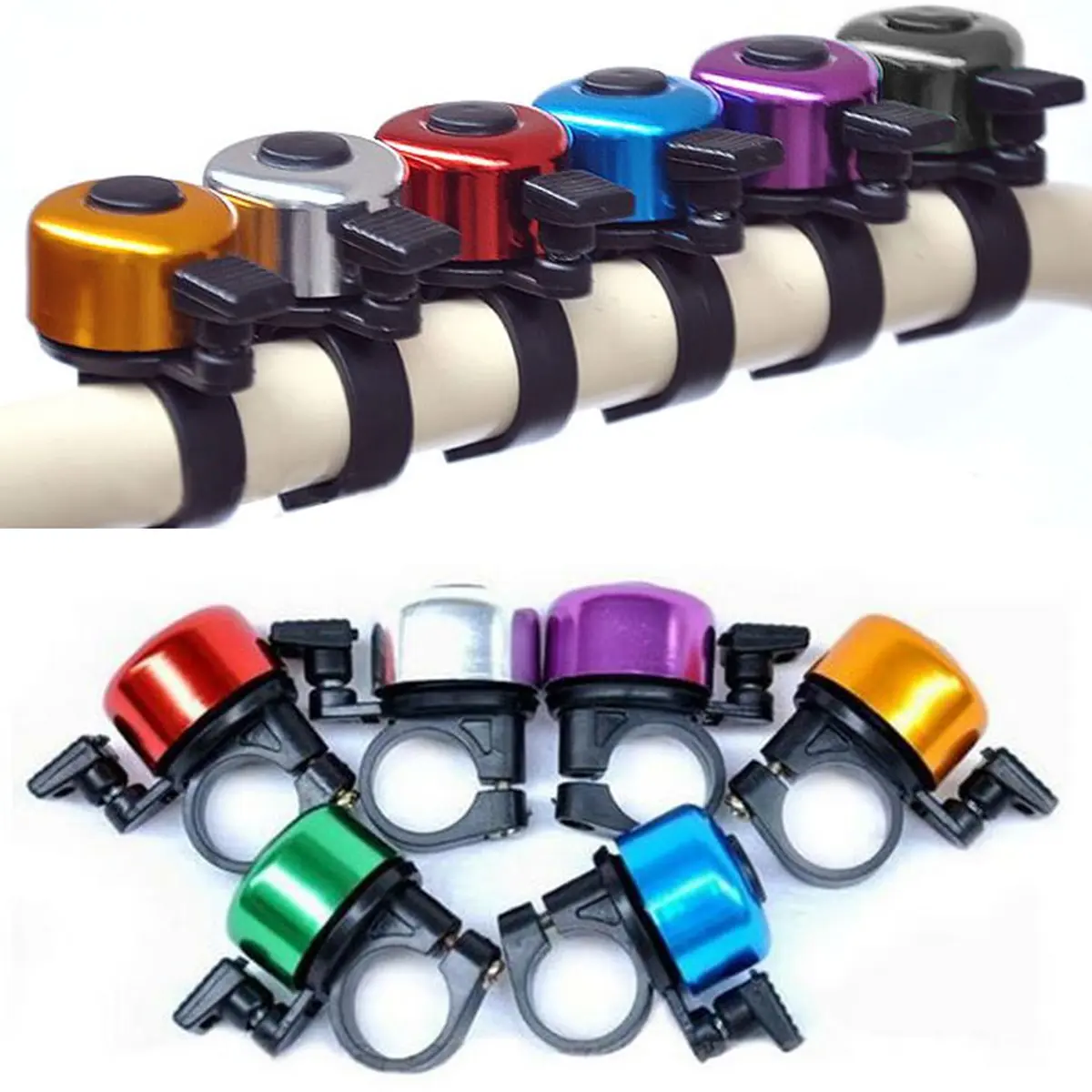 Bicycle Bell Aluminum Alloy MTB Bike Safety Warning Cycling Handlebar Bell Ring Bicycle Horn Cycling Accessories Mini Bike Bells Thumb Bells Small Beating Bells