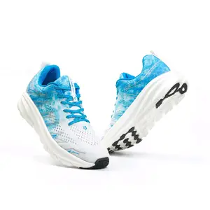 Awake Footwear Sepatu Olahraga Lari Leapers Batch2 Biru Putih Voly Trailrun Hiking Ringan Outdoor Premium dengan Ortholite Foam & Ultraflex Sole