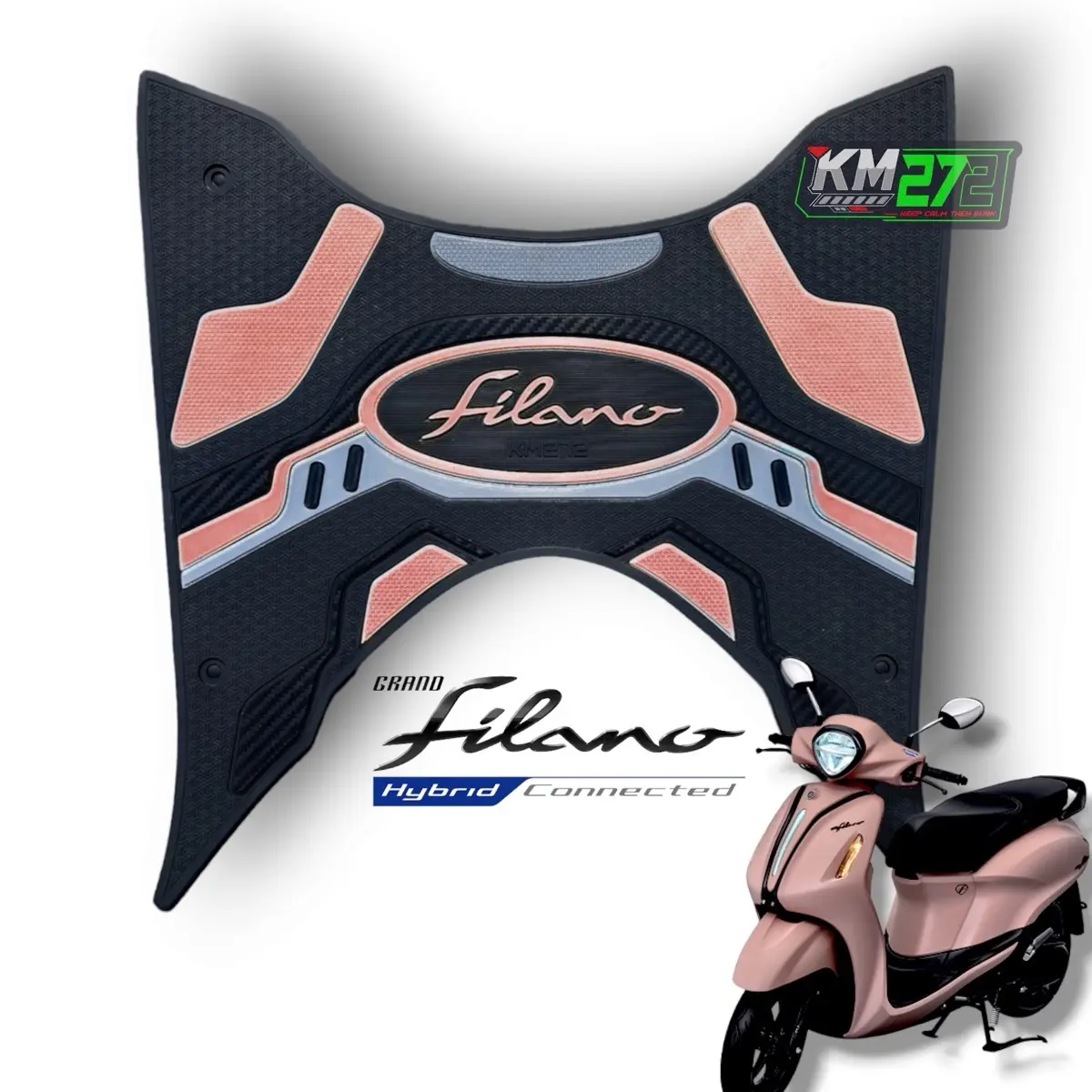 Karpet Motor Yamaha Filano Anti Licin 100% Full karet / Aksesoris Motor Filano