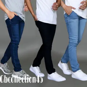 Celana jeans pria Bahan melar pensil cowok panjang skinny