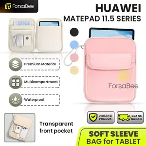 FORSABEE - Sleeve Storage Bag untuk Tab Tablet Huawei Matepad 11.5 2026 2025 11.5S S 2024 Air 11,5 Inch 2023 Tas Pouch Case Casing Cover Sarung Lanyard Saku Pastel Aesthetic Estetik Papermatte Papermate Edition