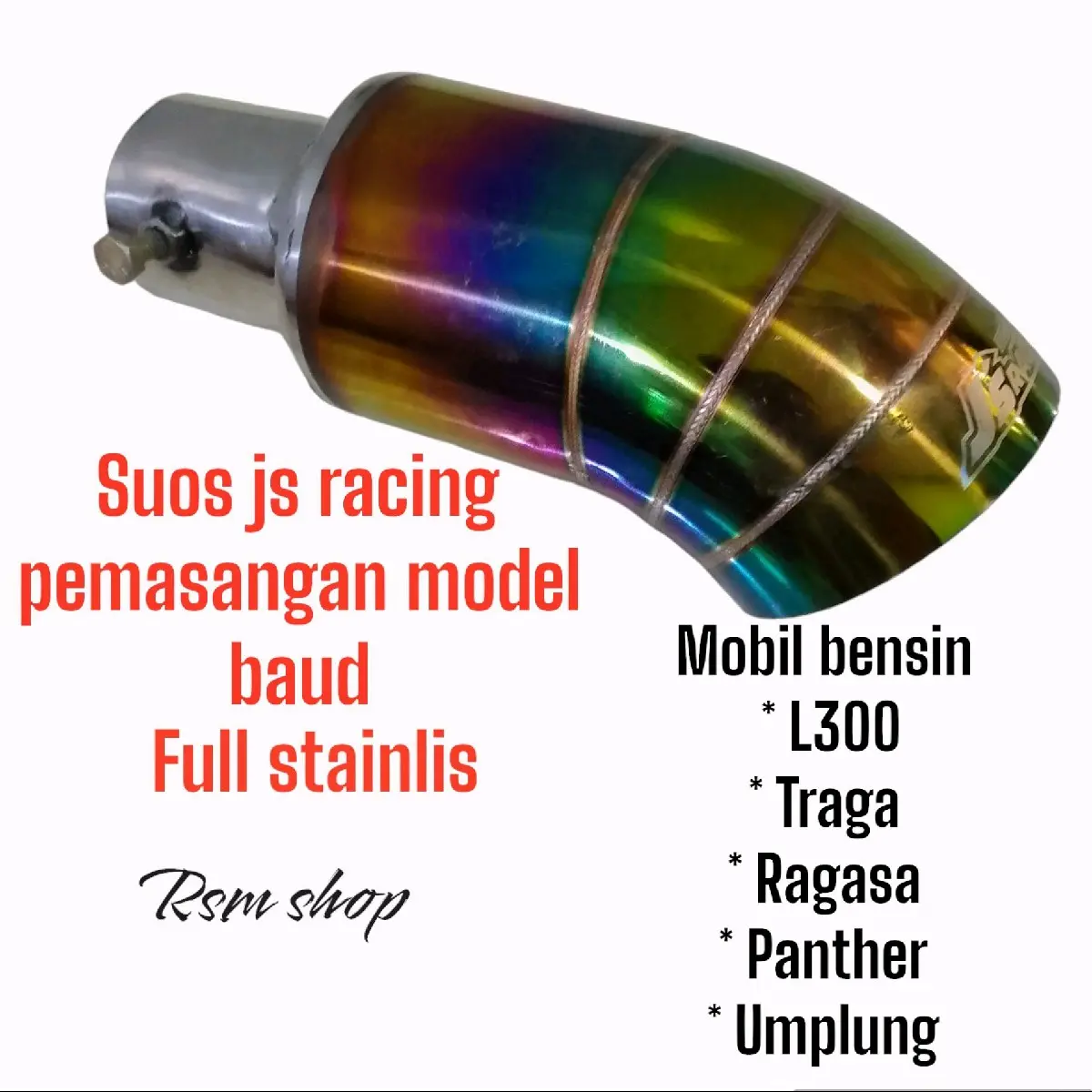suos js racing mobil bensin,L300,panter,traga, dyna, ragasa, umplung ,canter, pemasangan model baud