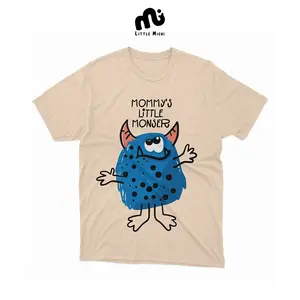 Litlle Michi Atasan Kaos Anak Pendek Laki Laki Perempuan Cotton Usia 2-8 Tahun - Monstrokids - Choco Bloop