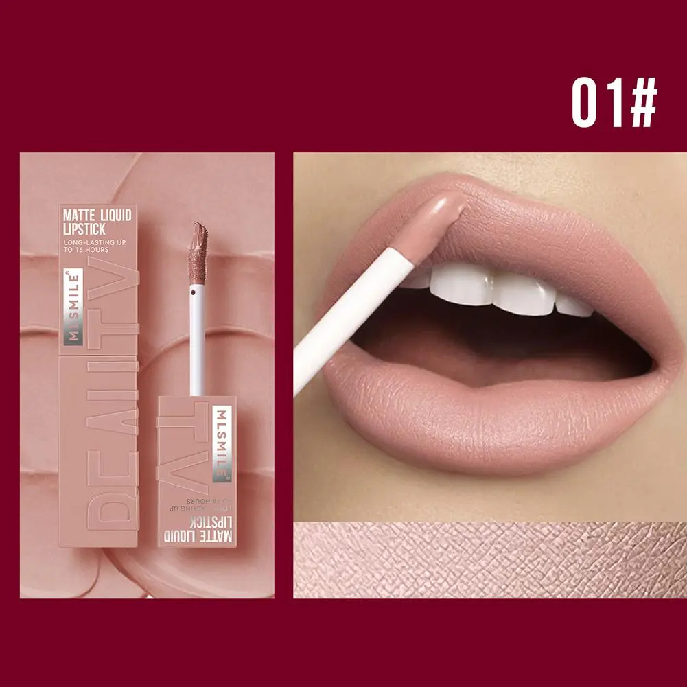 Lipstick Matte Velvet Highly Pigmented Long-lasting Waterproof Smooth Non Sticky Cup Lipstick