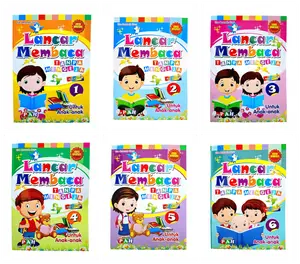 1 PAKET isi 6 Buku Lancar Membaca Tanpa Mengeja jilid 1-6 Buku Bergambar Full Color Anak PAUD TK SD Pemula Belajar - PAH- Stationery