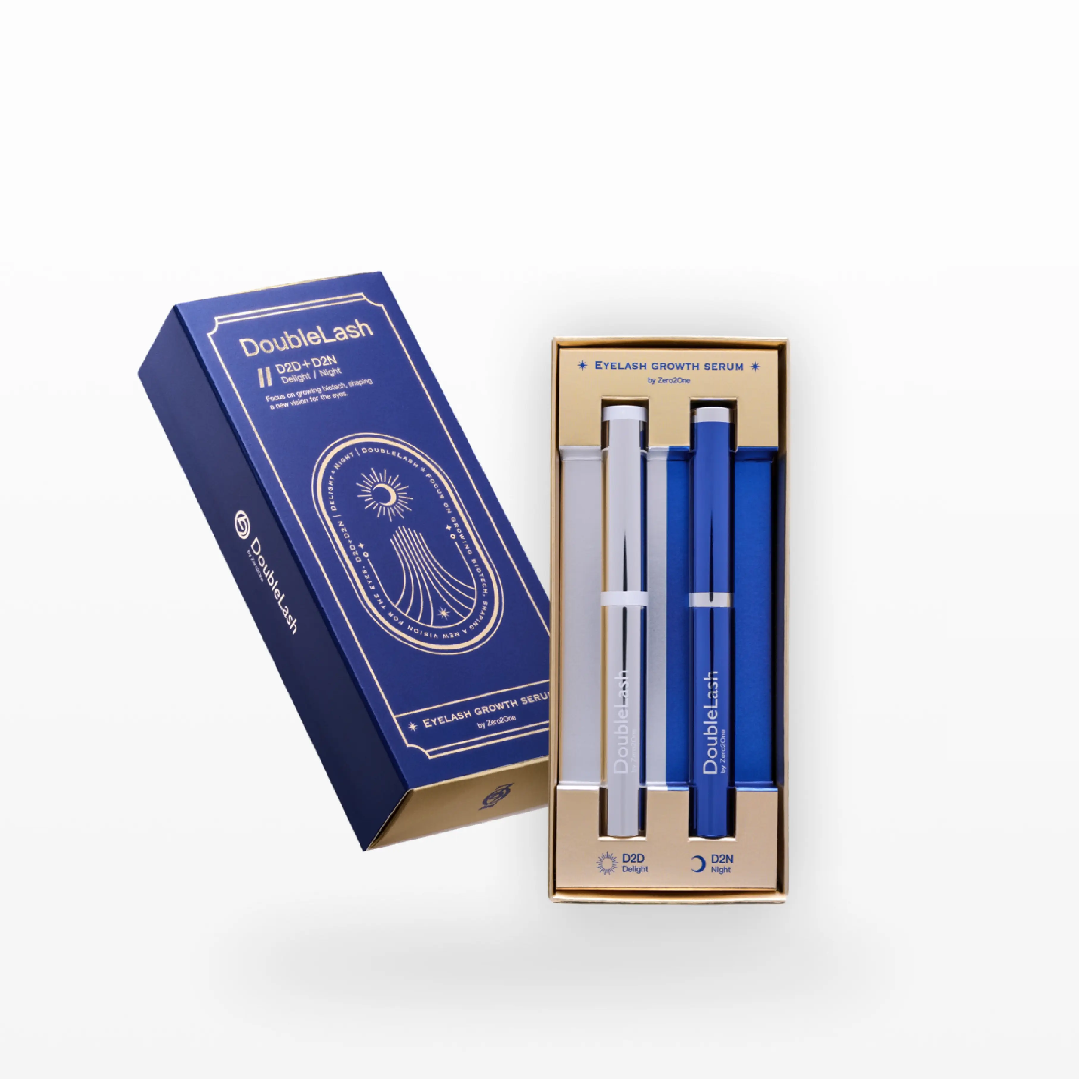 Zero2One DoubleLash Delight & Night (Day & Night) Organic Eyelash Nourishing Serum