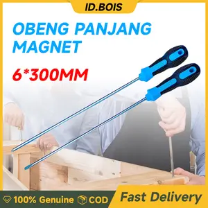 ID.BOIS Obeng Panjang Magnet 12 INCH 6*300mm Screwdriver Minus & Plus