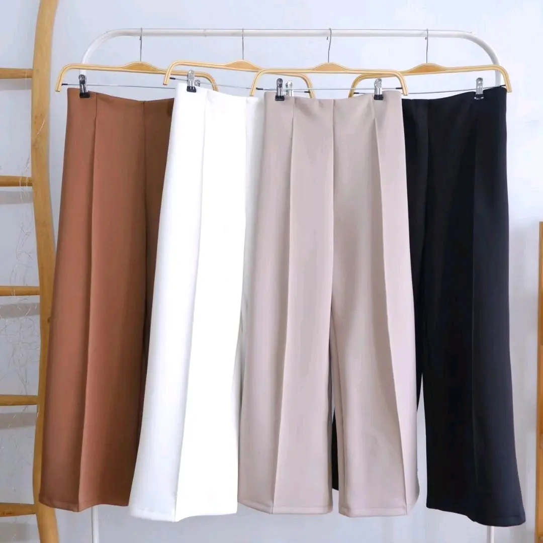 Kulot Scuba Celana Kulot Wanita Celana  Panjang Wanita Simple, Elegan & Nyaman