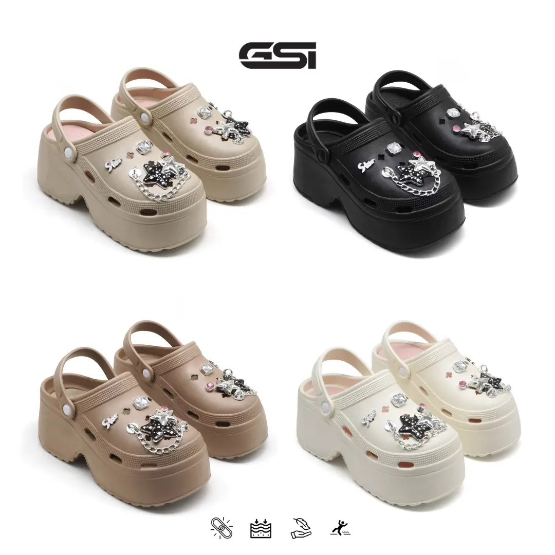 【GSI Shoes】Sandal Wanita Sendal Selop Baim Tebal Wanita Fashion Kekinian Bahan Karet EVA Premium Empuk Ringan dan Antislip Shoes
