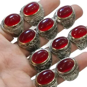 Cincin Batu red baron pacitan 18x13 Rings