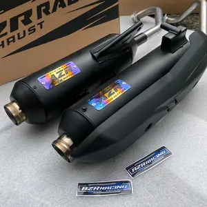 Knalpot Standar Racing Moncong Shijiro original AZR RACING EXHAUST beat karbu beat deluxe beat fi aerox nmax mio scoopy xeon pcx fino x ride dll Motorcycle Foto Kamera Silincer