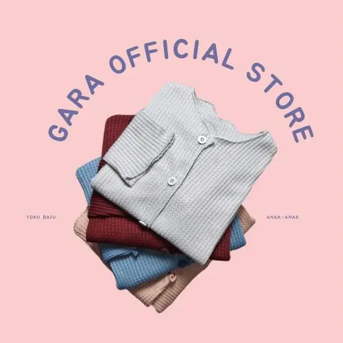 Cardigan anak perempuan bahan waffle usia 2 - 12 tahun
