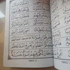 Buku Iqro Anak Iqra Anak BesarJilid 1 Sampai 6 dengan Juz Amma Cara Cepat Baca Al Quran HVS Dan CD Buram / AMM - AMM