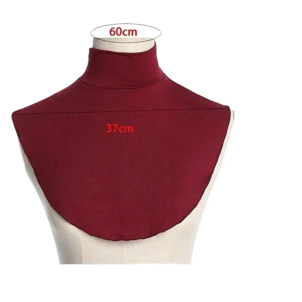 Turtle Neck Inner Muslimah Hijab Mock Inner Lehar Tutup Modal Cover Leher Cotton Lycra Bertudung Jahit - Fit Baju Soft Wanita - Tops