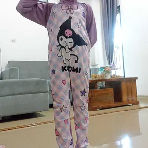 HOMEKIDS9 Baju Renang Anak Perempuan Lengan Panjang Kuromi Labubu terbaaru 1-12 Tahun