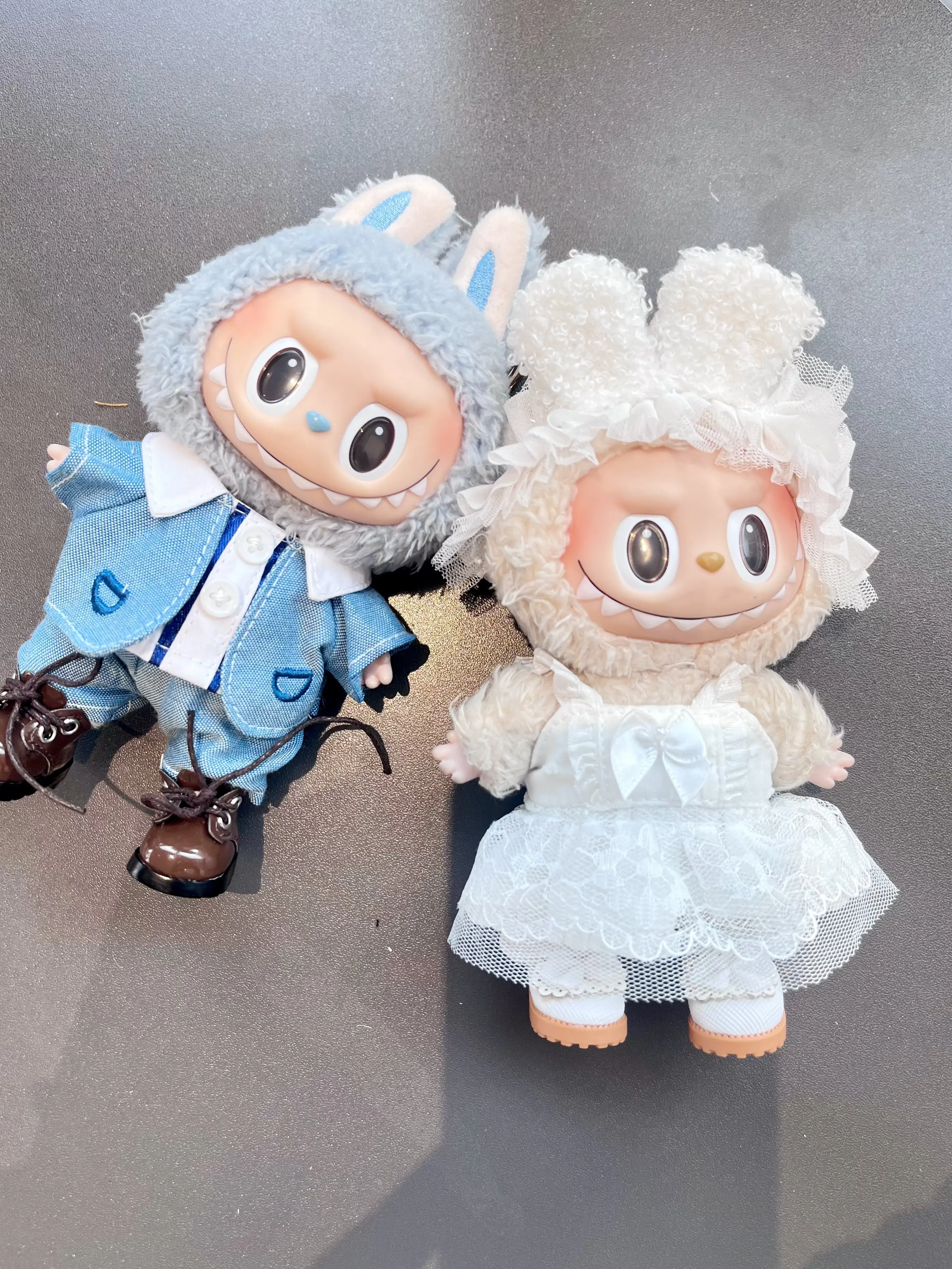 39. Doll clothes, one generation and two generations of blind boxes, Labubu pendants, Spring Festival Rabu cloth, ancient style cherry blossom red, cherry blossom pink, cute foreign New Year's clothing.
