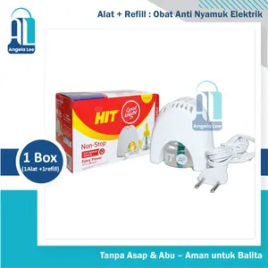 Alat Obat Anti Nyamuk Elektrik HIT NON STOP dan refill - Tahan 30hari