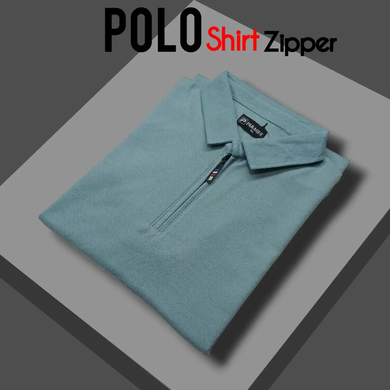 Kaos Polo Shirt Pria Polos Zipper Kerah Lengan Pendek Baju Katun