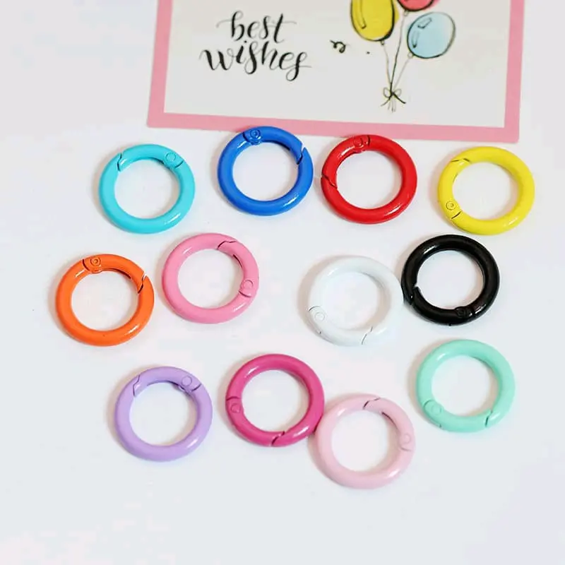 Grosir 10 Pcs Random 25 mm /Ring Kait Besi/Ring Strap Phone /Kait Kew-Kew Lanyard