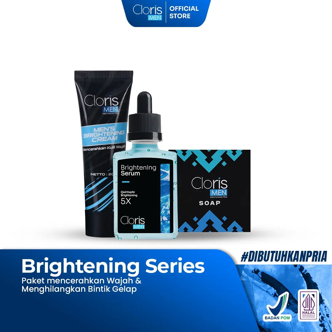 Clorismen Brightening Series - Skincare Mencerahkan Wajah & Menghilangkan Bintik Gelap Pencerah Pelembab Pria Acid Lotion