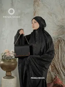 PRIMA MODE - Mukena Dewasa Renda Brokat Silk 3in1 Aurora Series Tabur Gold Payet Renda