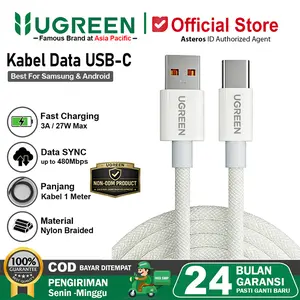 UGREEN Kabel Data USB Type C Fast Charging 3A Max For Samsung Oppo Vivo Redmi Realme Infinix Etc