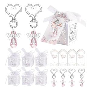 24 Pcs Regalo De  Llaveros De Ángel Para Bautizo