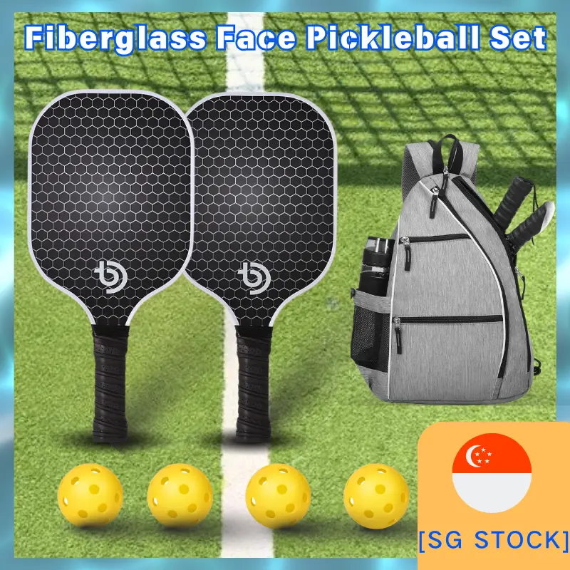 Pickleball Paddles Set of 2 Set with Premium Honeycomb Core and Fiberglass Face Pickleb