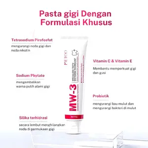 pasta gigi metoo pepsodent mencerahkan gigi menghilangkan noda pada permukaan gigi