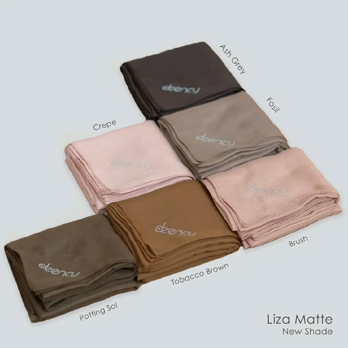 Hijab Deenay Liza matte gold