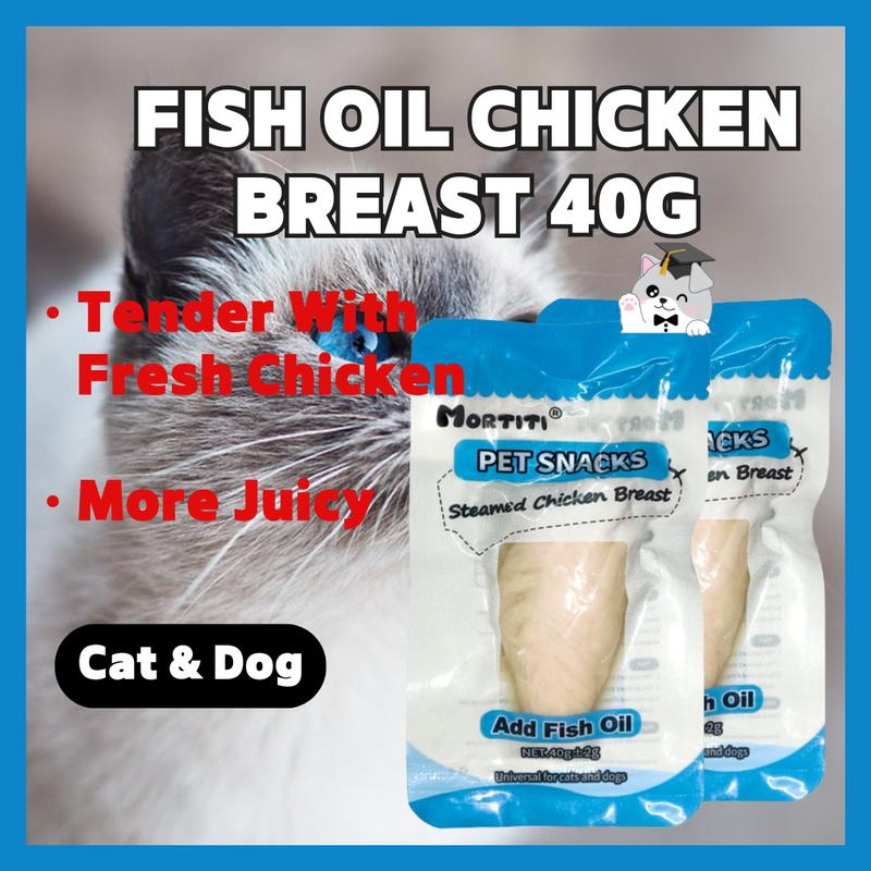 MORTITI Chicken Breast For Cat Chicken Breast Dog Chicken Breast Cat Juicy Dada Ayam Kucing 40g Dada Ayam Untuk Kucing