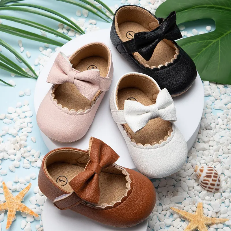 Baby girl princess shoes Soft comfortable and non slip Mary Jane flat shoes
