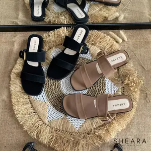 Sandal Wanita Premium Tali Gesper Terbaru Sendal Dwiesa Collection Kekinian GB01